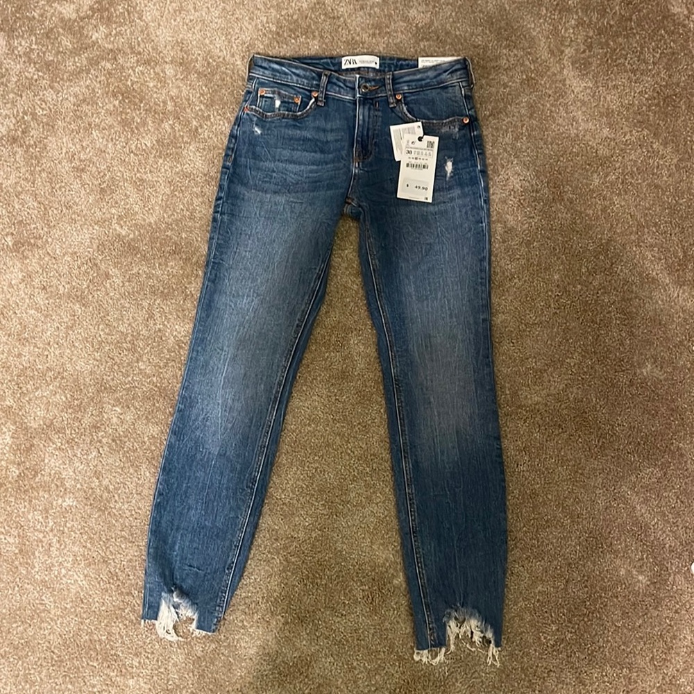 NWT Zara The Skinny In Liberty Blue